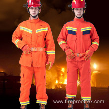 Red Aramid Fireproof Emergency Rescue Suit Fabric